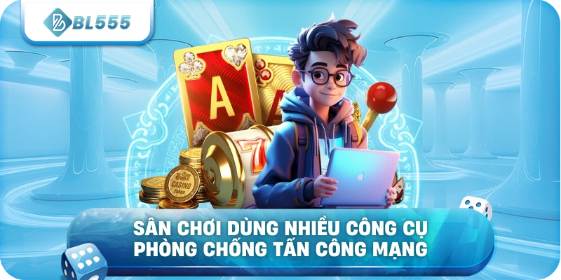 Sân chơi dùng nhiều công cụ phòng chống tấn công mạng